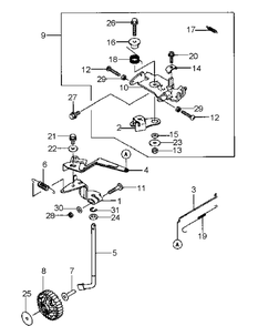 Part Location Diagram of KM-11051-2113 MTD Bracket